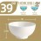 Sweejar 39 Ounce Porcelain Serving Bowls For Salad Pasta Side Dish, 7 Inch Ceramic Bowl Set For Family Daily Use, Stackable Bowls For Kitchen, Set Of 4