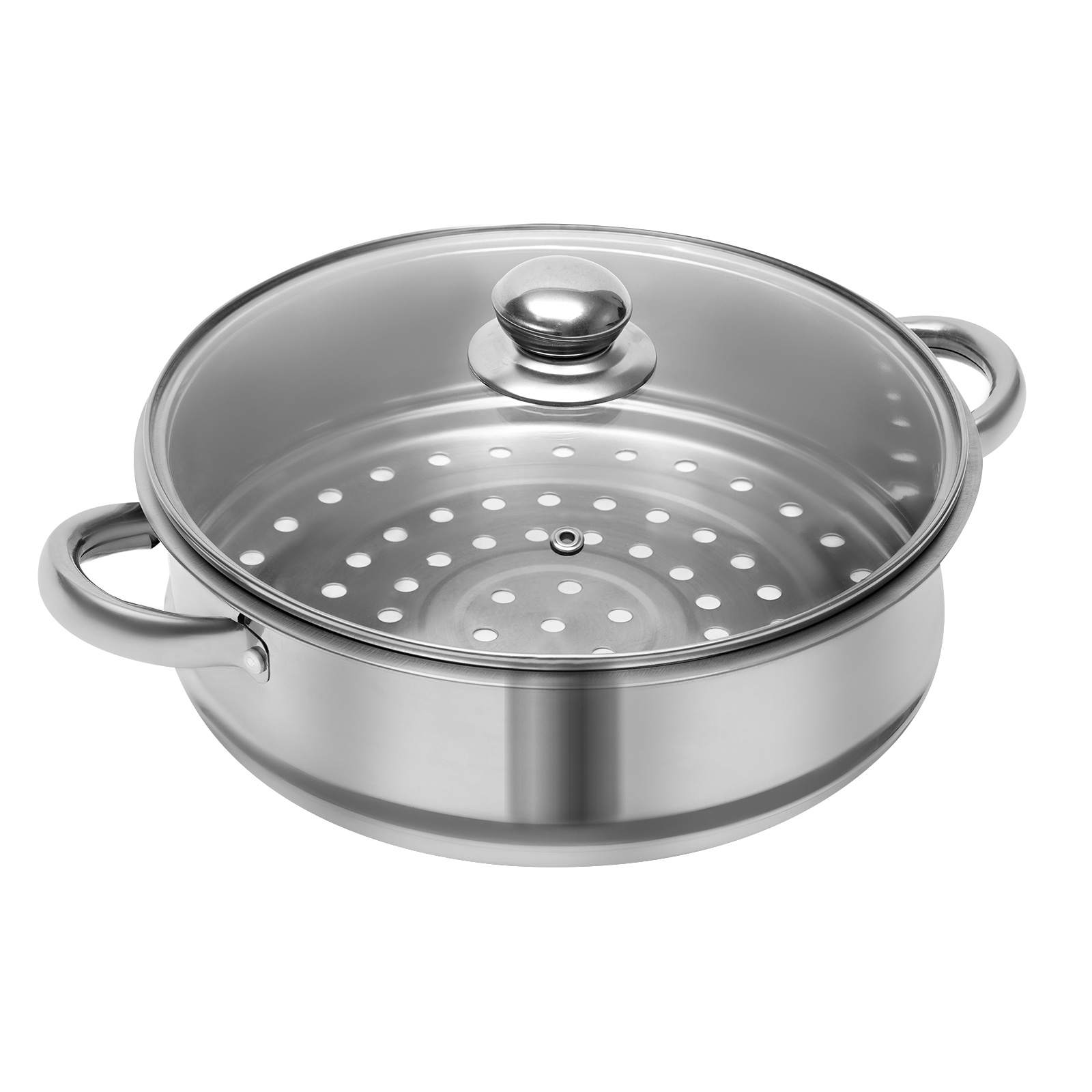 5 tier 26cm stainless steel steamer cooker kitchen food cooking glass lid details 9