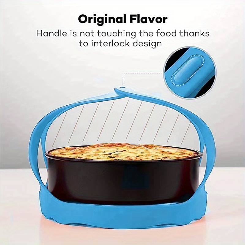 1pc pressure cooker sling silicone bakeware sling for 6 qt and multi function cooker anti scalding bakeware lifter steamer rack bpa free silicone egg steamer rack details 4