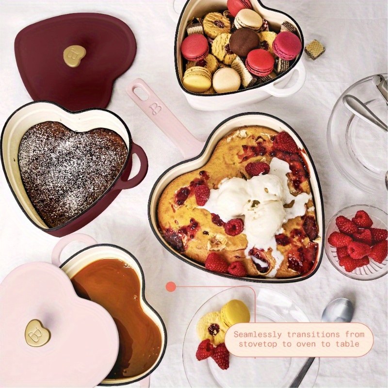 enameled cast skillet by details 7
