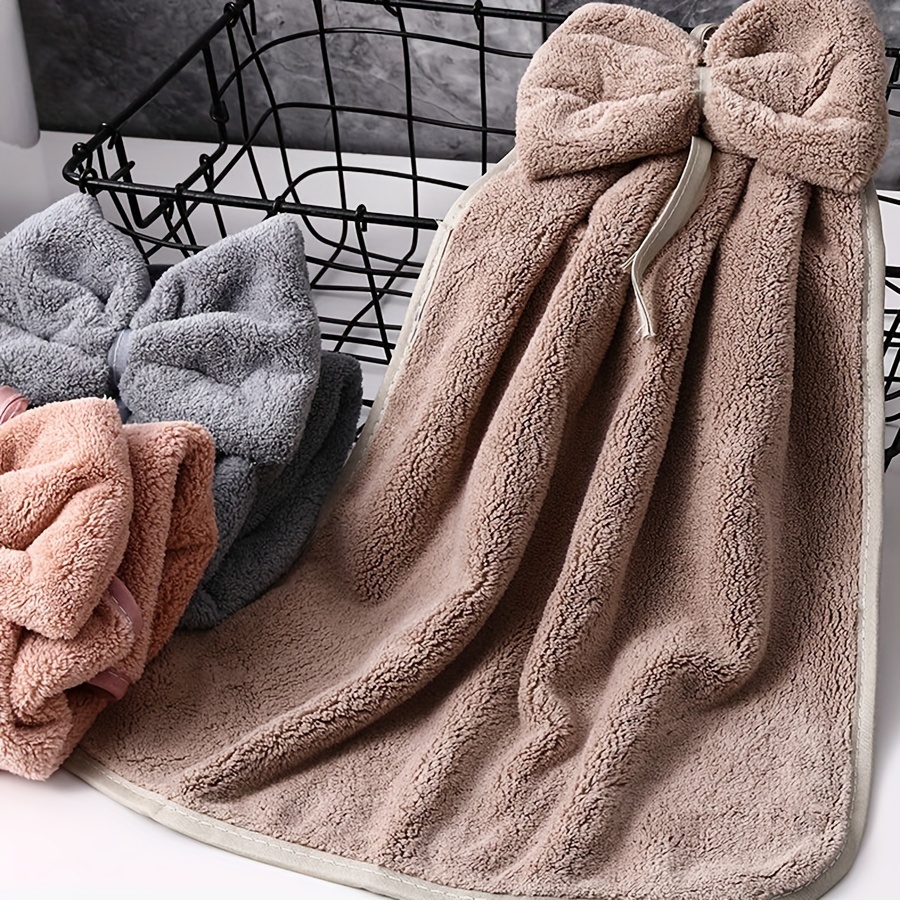 3pcs kitchen towel set bowknot skirt pattern tableware cleaning cloth absorbent quick drying dish towel for household cleaning ideal kitchen essentials details 9