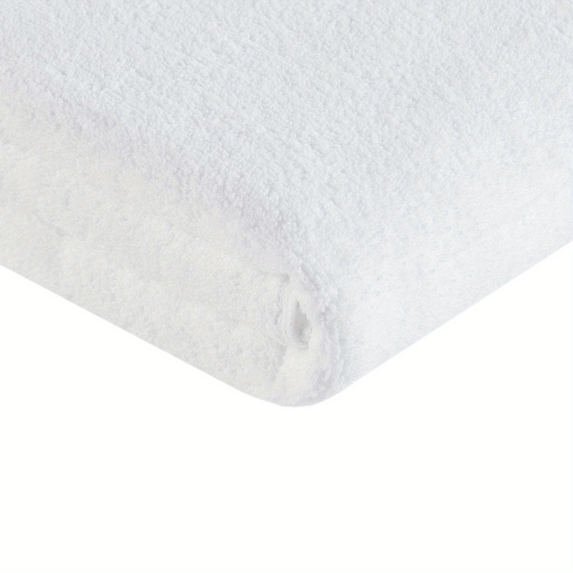 100 cotton 12 piece bath towel set white details 7