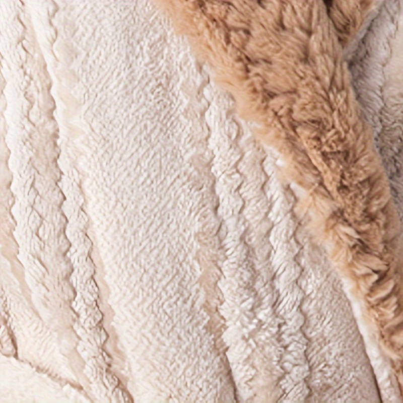 ultra size hooded bathrobe cozy thickened long robe for couples perfect for fall winter ideal bathroom accessory bath rugs for bathroom bath decor and accessories details 3