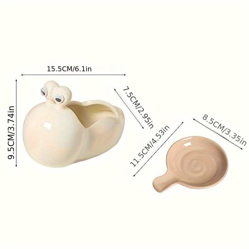 snail dishes home hot pot dipping plates cute creative soy sauce dishes seasoning vinegar plates condiment dishes table decor kitchen essentials details 0