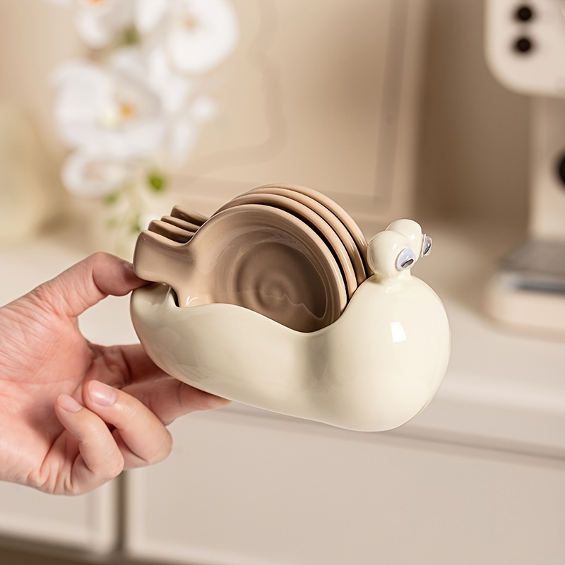 snail dishes home hot pot dipping plates cute creative soy sauce dishes seasoning vinegar plates condiment dishes table decor kitchen essentials details 4