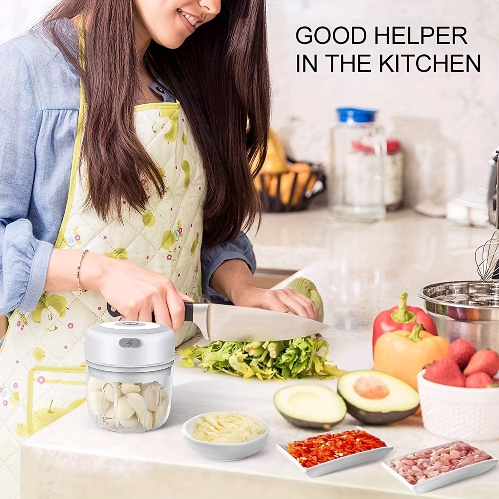wireless mini electric garlic masher effortlessly mash and for delicious meals details 2