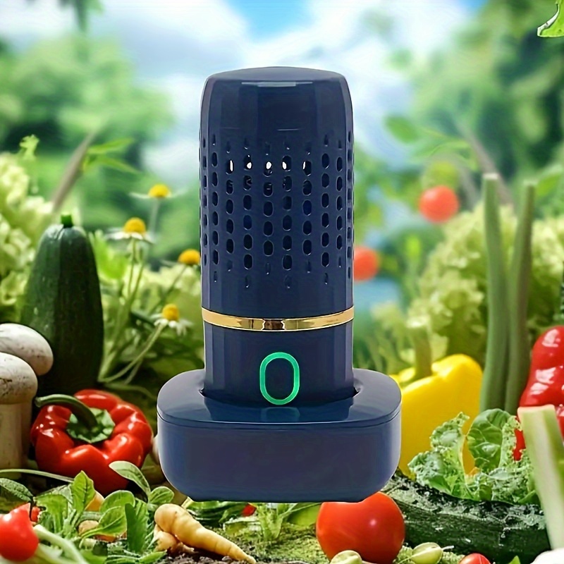 oxygen ion fruit vegetable purifier portable capsule fast and efficient cleaning of fruits vegetables rice and dishes wireless charging included details 5
