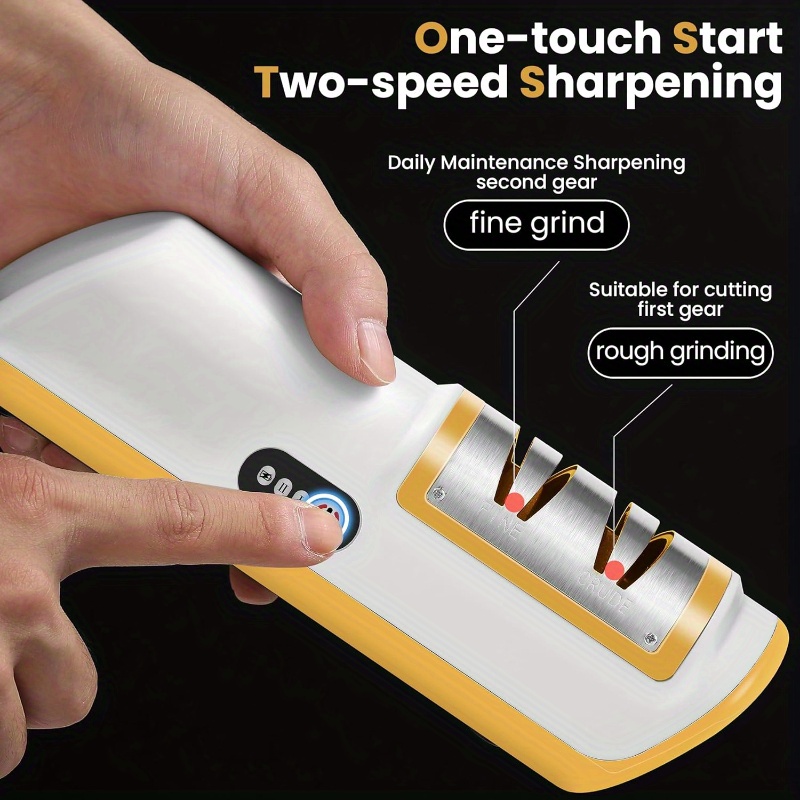 knife sharpener professional electric knife sharpener knife sharpener for kitchen knives with quick sharpening and polishing function easy to use for all kinds of kitchen knives details 1