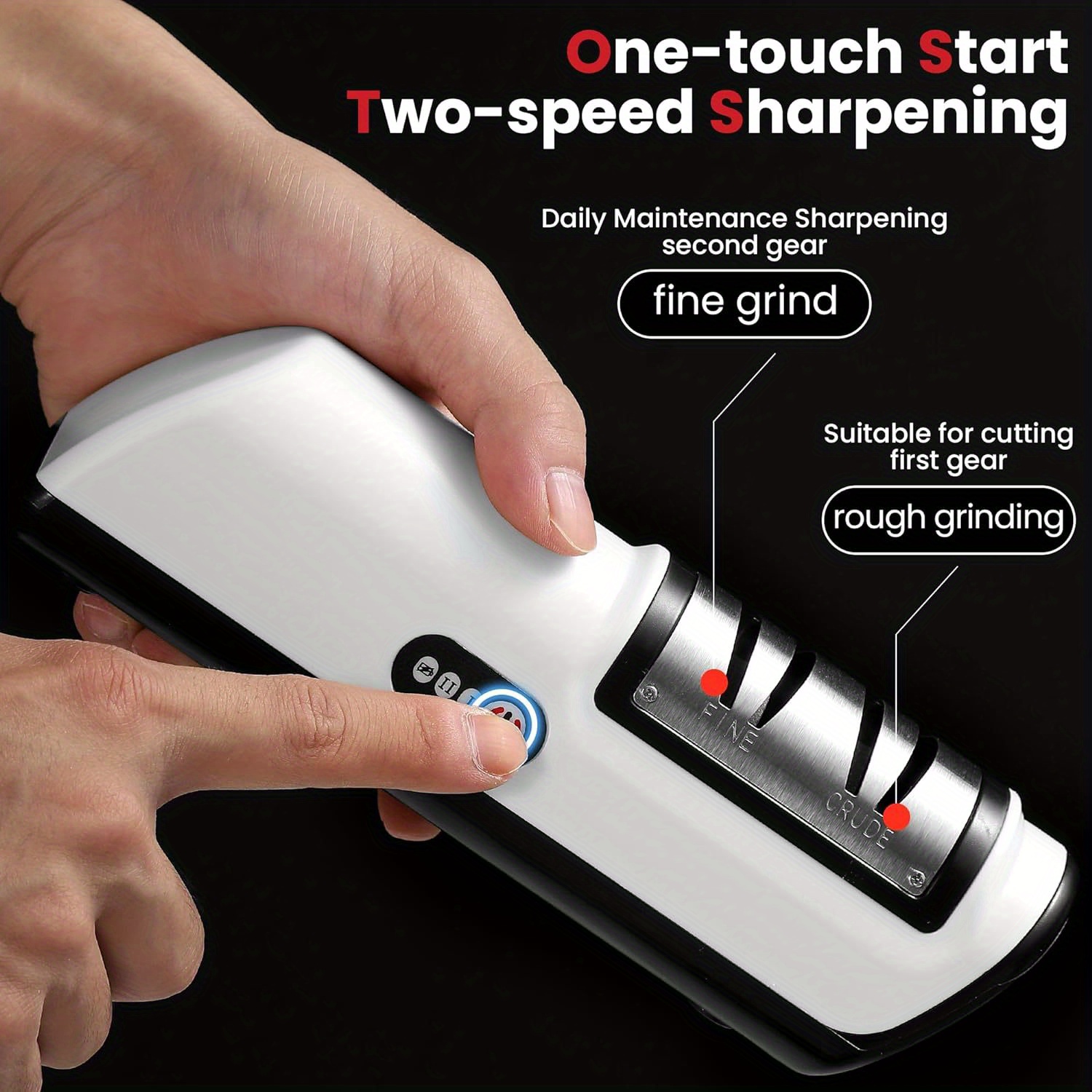 knife sharpener professional electric knife sharpener knife sharpener for kitchen knives with quick sharpening and polishing function easy to use for all kinds of kitchen knives details 6